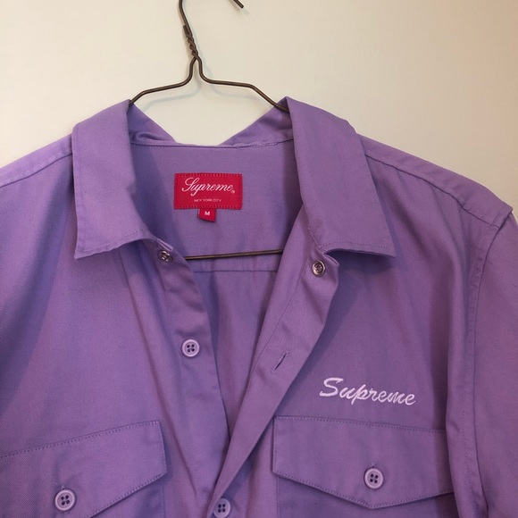 💜 SOLD 💜 Supreme Waste Work Shirt - Picture 2 of 5